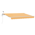 I&scaron;traukiama markizė Smėlio 400 &times; 300 cm Poliesteris ir Metalas