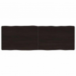 Stalvir&scaron;is, tamsiai ruda, 120x40x(2-6) cm, medienos masyvas