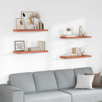 Sieninė lentyna 4 pcs Raudona 80 x 23,5 x 4 cm Apdirbta mediena