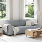 Trivietė sofa, &scaron;viesiai pilka, 220x77x82 cm, audinys