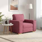 Sofa-kėdė, vyno raudonumo, 100x78x84 cm, audinys