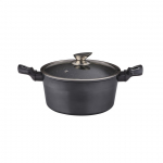 Puodas DOMOLETTI GREY METALLIC, 28 cm, 6,3 l