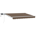 Rankinis markizės rėmas su LED Taupe 4,5 &times; 3 m