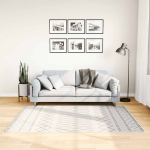 Kilimas, juodos ir baltos spalvos, 120x180cm, neslystantis