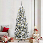 Dirbtinė Kalėdų eglutė su 300 LED s stovu Balta 210 cm