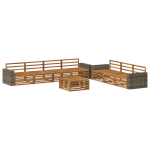 Lauko sofos komplektas 8 pcs Natūrali 79 x 79 x 37 cm