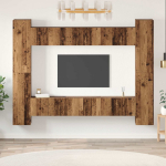 TV spintelių komplektas 10 pcs Senovinis medis Apdirbta mediena