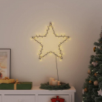 Kalėdiniai žibintai Star Silhouette 80 LED &scaron;iltai balta