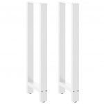 Baro stalo kojos, baltos, 2 vnt., 40x(110-111) cm, plienas