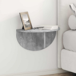 Sieninė lentyna 2 pcs Betono pilka 48 x 24 x 24 cm