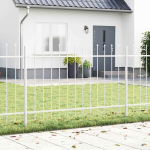 Sodo tvora 2 pcs Balta 3,4 x 0,8 m Miltelinis plienas