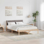 Lovos rėmas Ruda ir taupe 150 x 200 cm Pu&scaron;ies masyvas