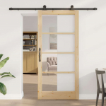 Slankios durys ORKDAL Natūrali ir juoda 93 x 202 cm