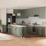 Varteliai &scaron;unims su durimis, 12 segmentų, juodi, 600cm, tuopa