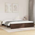 lovos rėmas be čiužinio rudas ąžuolas 200x200 cm
