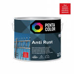Emaliniai dažai Pentacolor Antirust, raudoni, 2.7 l