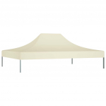 Proginės palapinės stogas, kreminės spalvos, 4,5x3m, 270 g/m&sup2;