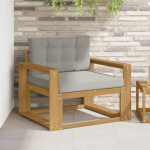 Lauko Vidurinis Sofa Poliesteris Balta
