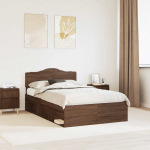Lovos rėmas Rudas ąžuolas 120 x 200 cm Kietos pu&scaron;ies mediena