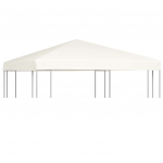 Vir&scaron;utinis pavėsinės uždangalas, 310 g/m&sup2;, 3x3m, baltas