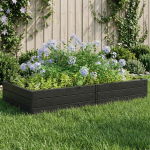 Pakelta lova Juoda 151 x 75,5 x 25 cm PP