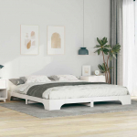 Lovos rėmas Balta 200 x 210 cm Kietos pu&scaron;ies mediena