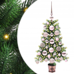Kalėdų eglutė su 150 LED s stovu Žalia 65 cm PE