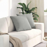 Sofa Pagalvės 2 pcs &Scaron;viesiai pilka 50 x 50 cm audinys