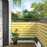 Balkono Ekranas Geltona ir balta 100 x 700 cm Oksfordo audinys