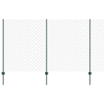 Tvora su stulpais Žalia 1,4 x 10 m Plienas ir PVC