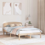 Lovos rėmas Natūrali 135 x 190 cm Kietos pu&scaron;ies mediena