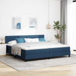 Kiemas lova su čiužiniu Mėlyna 200 x 200 cm audinys