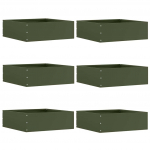 Vejo kra&scaron;tas 6 pcs Alyvuogių žalia 40 x 40 x 13 cm Plienas
