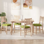 Sėdynių pagalvėlės 4 pcs &Scaron;viesiai žalia 45 x 45 x 12 cm audinys