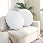 Sėdynių pagalvėlės 2 pcs Balta &Oslash;80 x 29 cm audinys