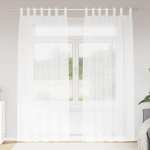 Voile Užuolaida 2 pcs Balta 260 x 140 cm Poliesteris