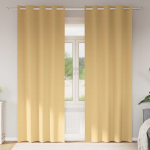 Užuolaidos su žiedais, blokuojančios &scaron;viesą 2 pcs Smėlio