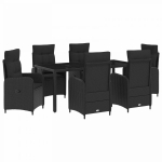 Lauko valgomojo komplektas su pagalve 7 pcs