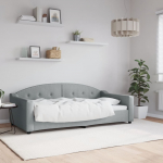 Sofa, &scaron;viesiai pilkos spalvos, 90x190cm, audinys