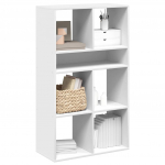 Spintelė knygoms, baltos spalvos, 66x31x112 cm, MDP