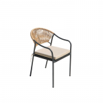 Lauko kėdė Domoletti CFC-KESKO3, rusva, 61x55.5x84.5 cm