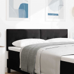 LED galvūgalis su galvūgalio Juoda 160 cm Poliesteris