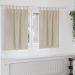 Užtemdymo užuolaidos 2 pcs Kreminė 140 x 140 cm Aksomas