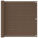 Balkono Ekranas Ruda 90 x 800 cm HDPE ir aliuminis