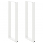 Baro stalo kojos, U formos, 2 vnt., baltos, 40x(110-111) cm, plienas