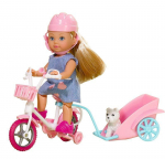 Lėlė - vaikas Simba Evi with a Bike 105730783, 12 cm
