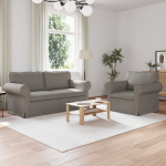 Sofa 2 pcs Taupe 175 x 82 x 80 cm audinys