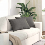 Sofa Pagalvės 2 pcs &Scaron;viesiai pilka 60 x 40 cm