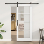 Slankios durys ORKDAL Balta ir juoda 83 x 202 cm