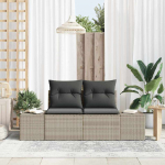Sodo sofa su pagalve Pilka 184 x 62 x 69 cm poliratanas
